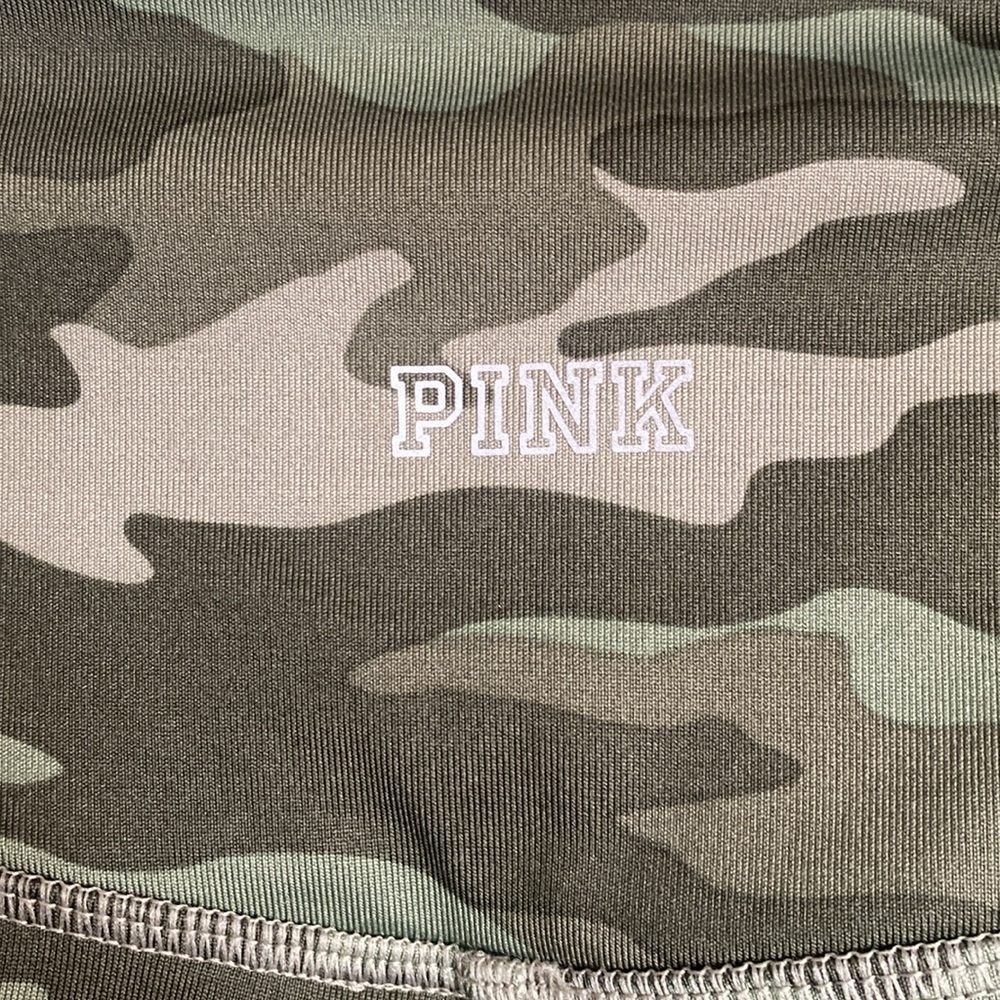 Victoria Secret Pink Sport High Waisted Camo Bike Short Size M - Picture 4 of 10